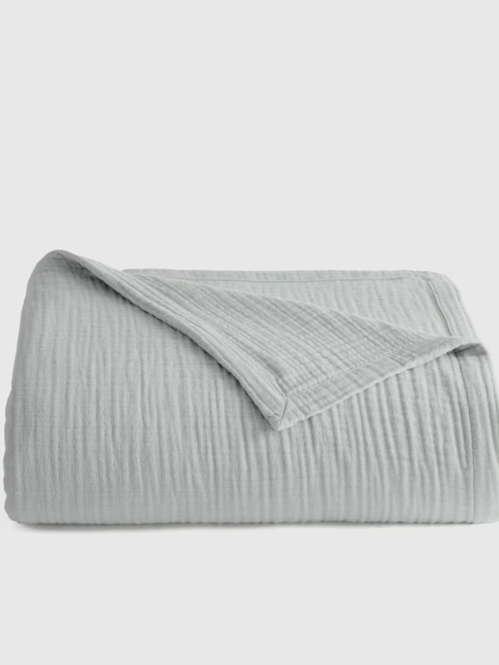 Quince Other - Quince Organic Cotton Gauze Blanket King/Cal King Mist !!SET!!